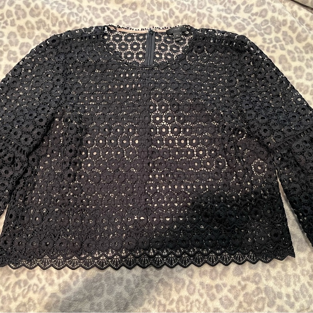 Elegant Black Lace Top